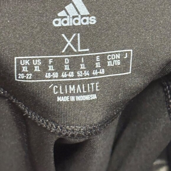 Adidas Womens Climalite Black Leggings Sz XL black women legging - Picture 4 of 12